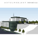 Ansicht Parkhaus und Hotel